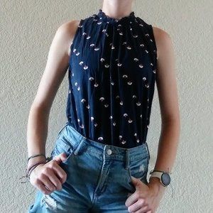 Ann Taylor mock neck tank top